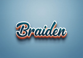 Cursive Name DP: Braiden