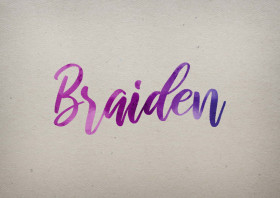 Braiden Watercolor Name DP
