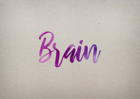 Brain Watercolor Name DP