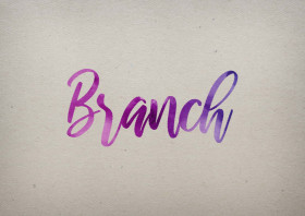 Branch Watercolor Name DP