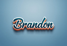 Cursive Name DP: Brandon