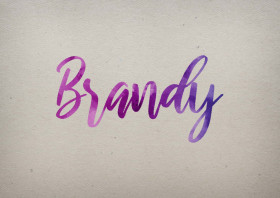 Brandy Watercolor Name DP