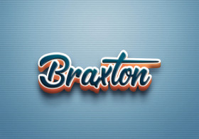 Cursive Name DP: Braxton