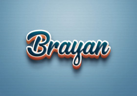 Cursive Name DP: Brayan