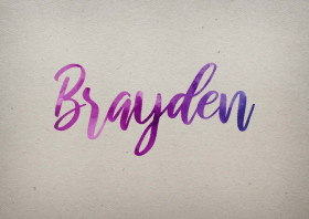 Brayden Watercolor Name DP