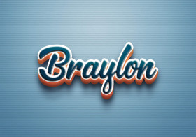 Cursive Name DP: Braylon
