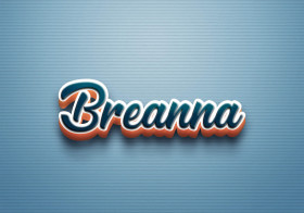 Cursive Name DP: Breanna