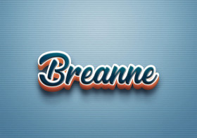 Cursive Name DP: Breanne