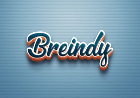 Cursive Name DP: Breindy