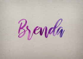 Brenda Watercolor Name DP