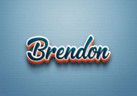 Cursive Name DP: Brendon