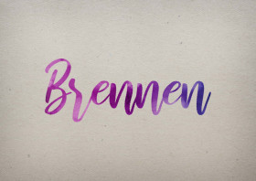 Brennen Watercolor Name DP