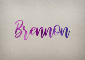 Brennon Watercolor Name DP