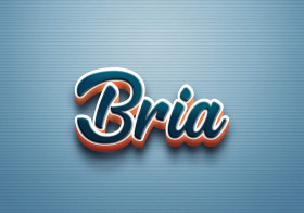 Cursive Name DP: Bria