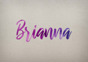 Brianna Watercolor Name DP