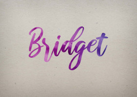 Bridget Watercolor Name DP