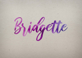 Bridgette Watercolor Name DP