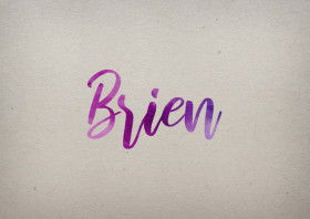 Brien Watercolor Name DP