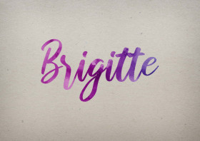 Brigitte Watercolor Name DP