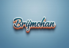 Cursive Name DP: Brijmohan
