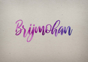 Brijmohan Watercolor Name DP