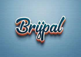 Cursive Name DP: Brijpal