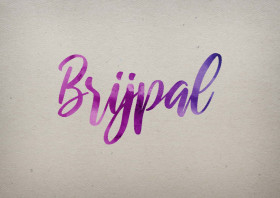 Brijpal Watercolor Name DP