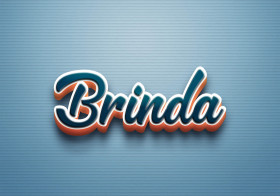 Cursive Name DP: Brinda