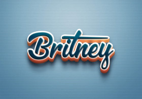 Cursive Name DP: Britney
