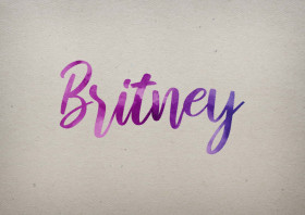Britney Watercolor Name DP