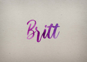 Britt Watercolor Name DP