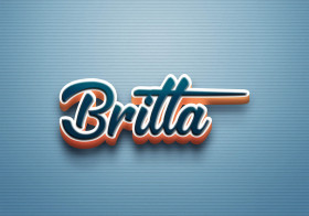 Cursive Name DP: Britta
