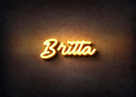 Glow Name Profile Picture for Britta