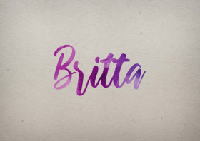 Britta Watercolor Name DP