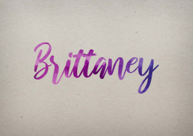 Brittaney Watercolor Name DP
