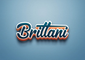 Cursive Name DP: Brittani