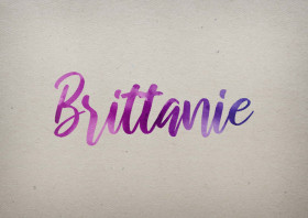 Brittanie Watercolor Name DP
