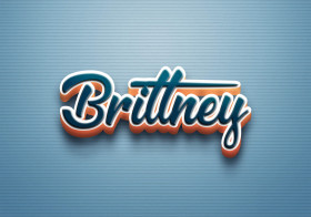 Cursive Name DP: Brittney