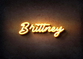 Glow Name Profile Picture for Brittney