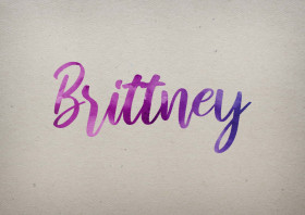 Brittney Watercolor Name DP