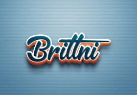 Cursive Name DP: Brittni