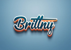 Cursive Name DP: Brittny