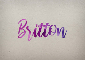 Britton Watercolor Name DP