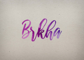 Brkha Watercolor Name DP
