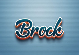 Cursive Name DP: Brock