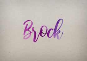 Brock Watercolor Name DP