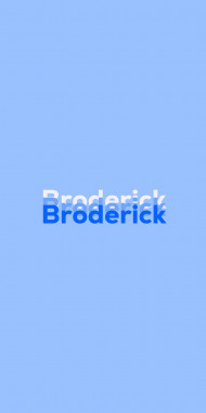 Name DP: Broderick