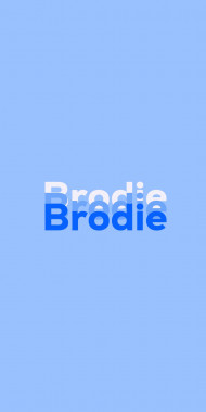 Name DP: Brodie