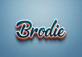 Cursive Name DP: Brodie