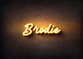 Glow Name Profile Picture for Brodie